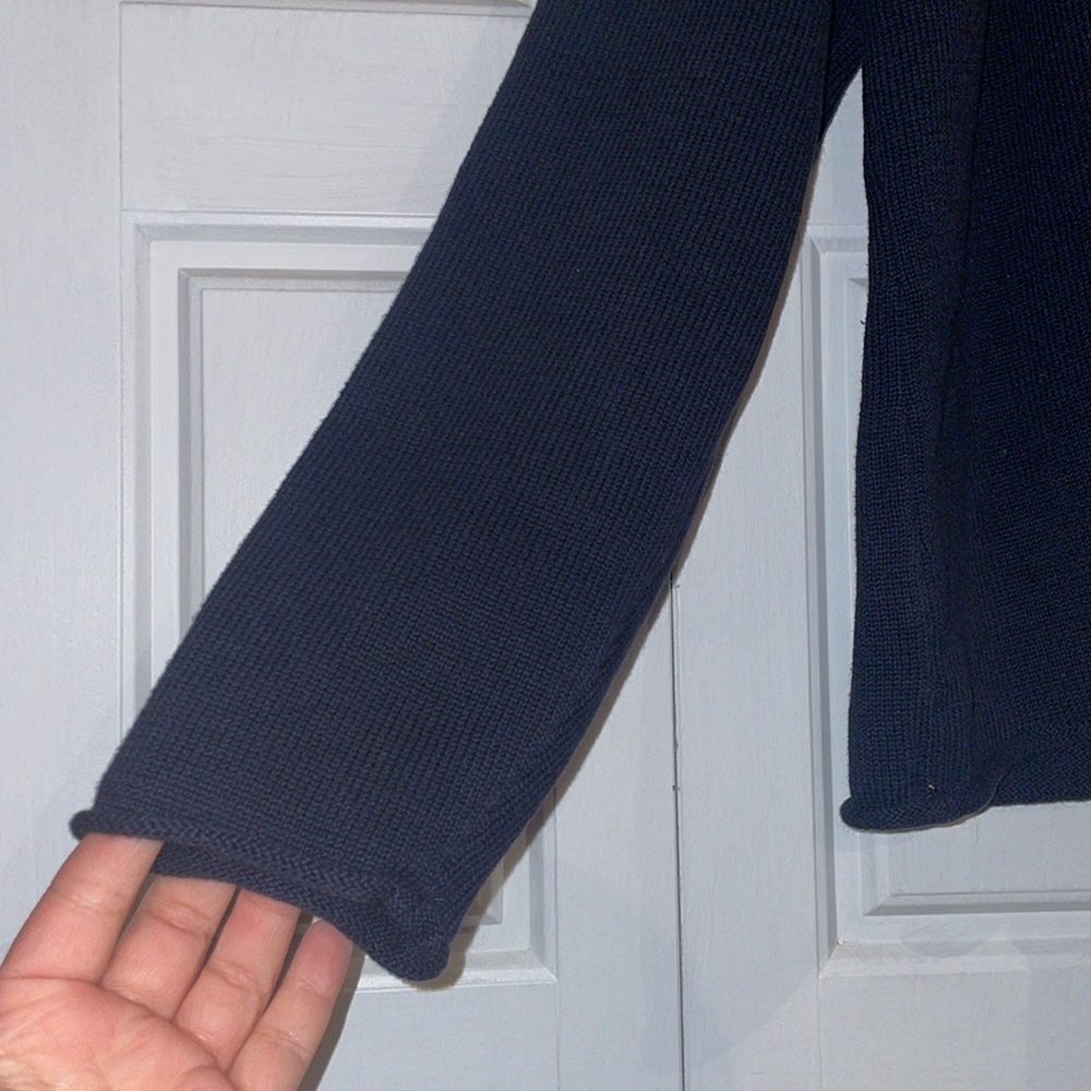 Crazy Horse Navy Blue Sweater W/Hood-XL - Picture 4 of 7
